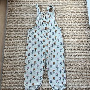 Zara floral overalls